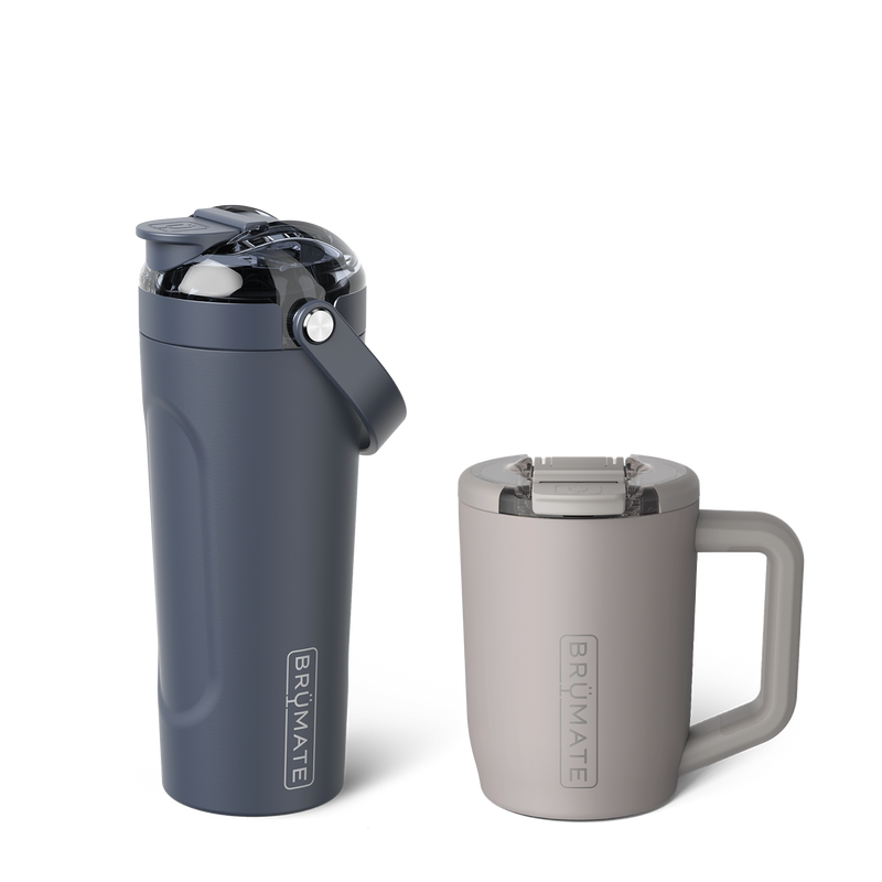 Hydrate + Caffeinate Bundle | Mocha & Nightfall Blue | 15oz/25oz - Table Daily Choice